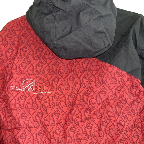 Ride Snowboards Women's Cell 5 Series Jacket Size Medium Red And Black‎ Hooded - Picture 3 of 8